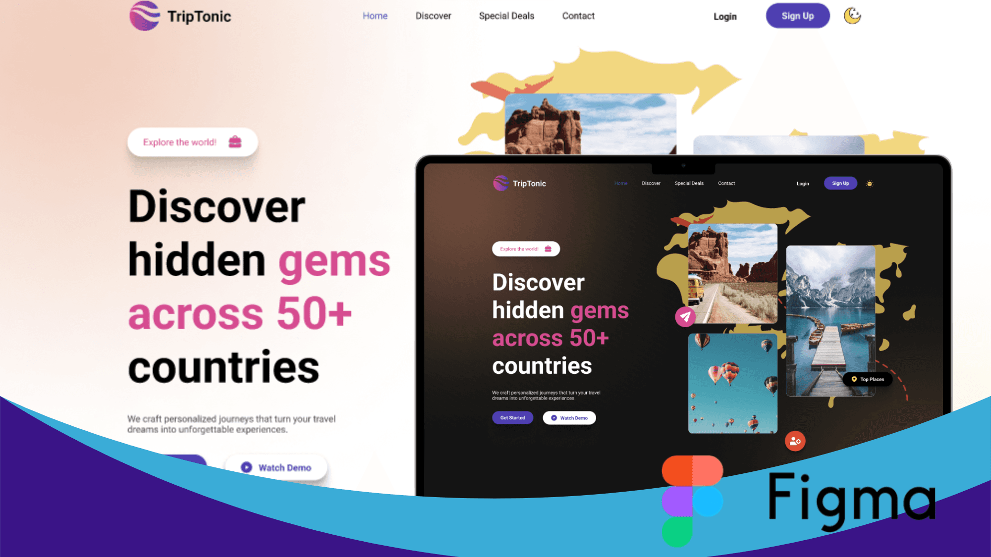 Travel Website UI project thumbnail